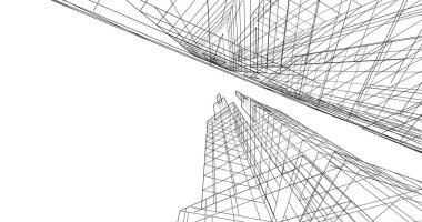 soyut mimari duvar kağıdı tasarımı, dijital konsept arkaplan