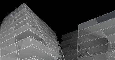 soyut mimari duvar kağıdı tasarımı, dijital konsept arkaplan