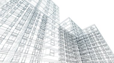 minimal geometrik şekiller, mimari çizgiler