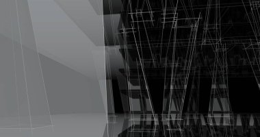 soyut mimari duvar kağıdı tasarımı, dijital konsept arkaplan