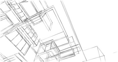 Geometrik mimari binalar tasarımı