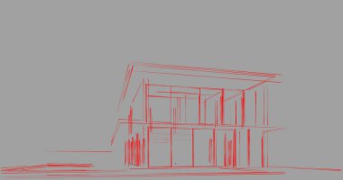 soyut mimari duvar kağıdı tasarımı, dijital konsept arkaplan