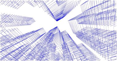 soyut mimari duvar kağıdı tasarımı, dijital konsept arkaplan