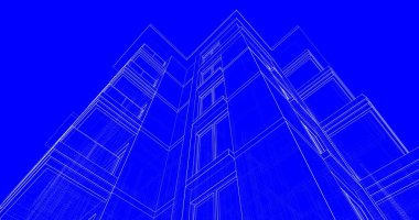 soyut mimari duvar kağıdı tasarımı, dijital konsept arkaplan