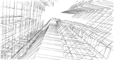 Geometrik mimari binalar tasarımı