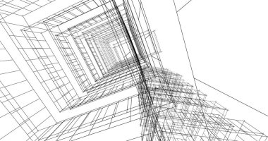 soyut mimari duvar kağıdı tasarımı, dijital konsept arkaplan