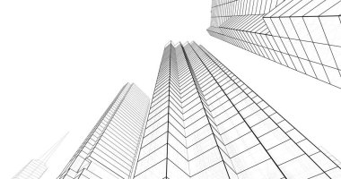 soyut mimari duvar kağıdı tasarımı, dijital konsept arkaplan