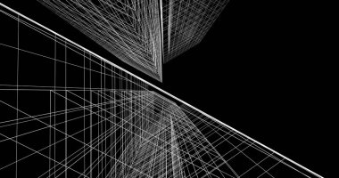 soyut mimari duvar kağıdı tasarımı, dijital konsept arkaplan