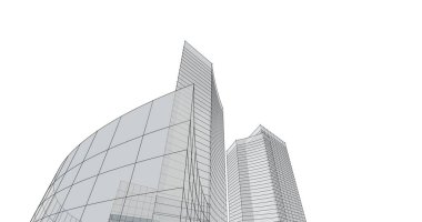 soyut mimari duvar kağıdı tasarımı, dijital konsept arkaplan