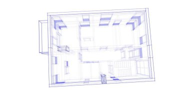 soyut mimari duvar kağıdı tasarımı, dijital konsept arkaplan