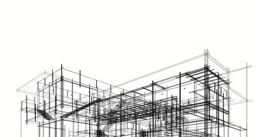 minimal geometrik şekiller, mimari çizgiler