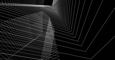 soyut mimari duvar kağıdı tasarımı, dijital konsept arkaplan