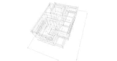 soyut mimari duvar kağıdı tasarımı, dijital konsept arkaplan