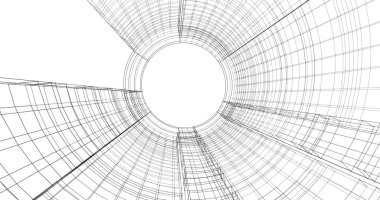 soyut mimari duvar kağıdı tasarımı, dijital konsept arkaplan