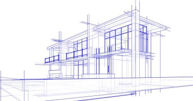 minimal geometrik mimari binalar tasarımı