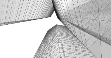 soyut mimari duvar kağıdı tasarımı, dijital konsept arkaplan