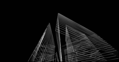 soyut mimari duvar kağıdı tasarımı, dijital konsept arkaplan