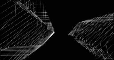 soyut mimari duvar kağıdı tasarımı, dijital konsept arkaplan