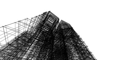 soyut mimari duvar kağıdı tasarımı, dijital konsept arkaplan