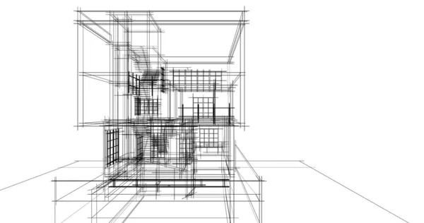Абстрактный Архитектурный Дизайн Обоев Цифровой Концепт Фон — стоковое фото
