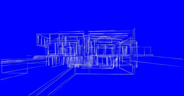 Abstrakcyjny Projekt Tapety Architektonicznej Cyfrowe Tło Koncepcyjne — Zdjęcie stockowe