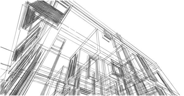 Абстрактный Архитектурный Дизайн Обоев Цифровой Концепт Фон — стоковое фото