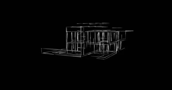 Minimalne Kształty Geometryczne Linie Architektoniczne — Zdjęcie stockowe