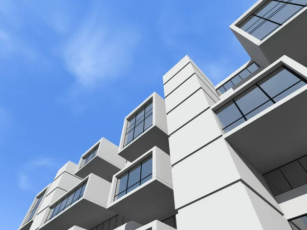 mimari sanat konsepti, minimum geometrik şekiller. 