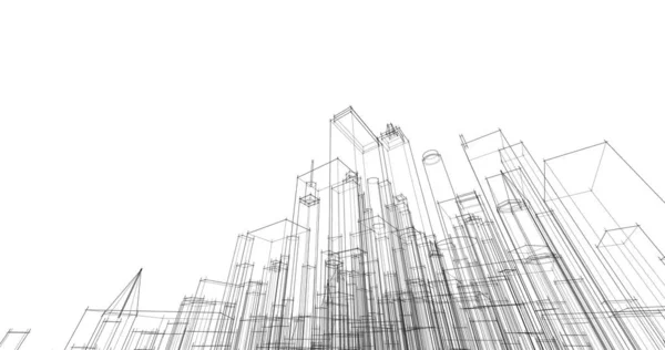 Абстрактный Архитектурный Дизайн Обоев Цифровой Концепт Фон — стоковое фото