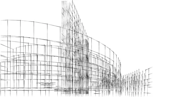 Diseño Edificios Arquitectónicos Geométricos —  Fotos de Stock