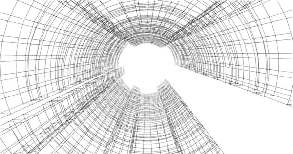 Disegno Astratto Carta Parati Architettonica Sfondo Concetto Digitale — Foto Stock