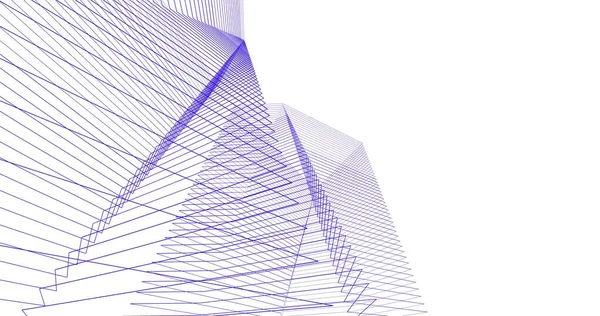 Abstrakcyjny Projekt Tapety Architektonicznej Cyfrowe Tło Koncepcyjne — Zdjęcie stockowe