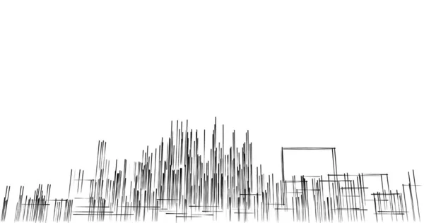 Архитектурное Построение Иллюстрации Фоне — стоковое фото