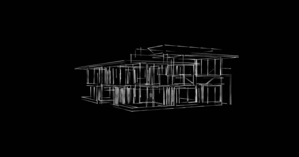 Minimális Geometriai Formák Építészeti Vonalak — Stock Fotó