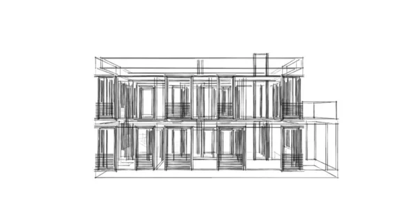 Abstrakcyjny Projekt Tapety Architektonicznej Cyfrowe Tło Koncepcyjne — Zdjęcie stockowe