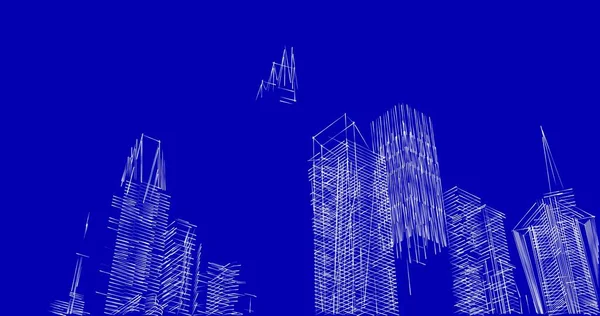 Abstrakcyjny Projekt Tapety Architektonicznej Cyfrowe Tło Koncepcyjne — Zdjęcie stockowe