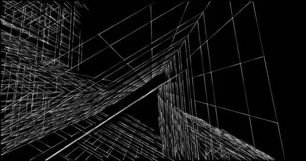 Абстрактный Архитектурный Дизайн Обоев Цифровой Концепт Фон — стоковое фото