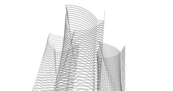 Disegno Astratto Carta Parati Architettonica Sfondo Concetto Digitale — Foto Stock