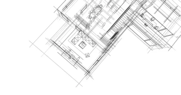 Абстрактный Архитектурный Дизайн Обоев Цифровой Концепт Фон — стоковое фото