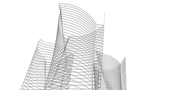 Abstrakcyjny Projekt Tapety Architektonicznej Cyfrowe Tło Koncepcyjne — Zdjęcie stockowe