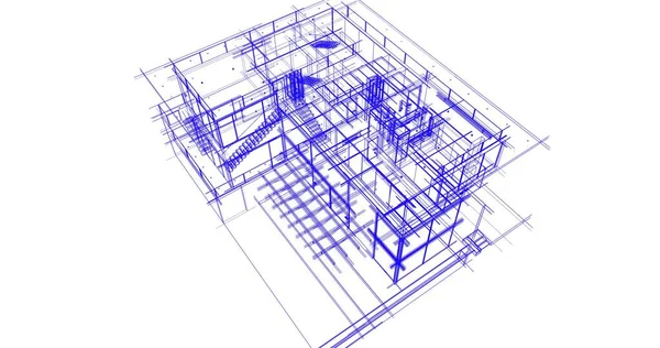 Architectuur Gebouw Illustratie Achtergrond — Stockfoto