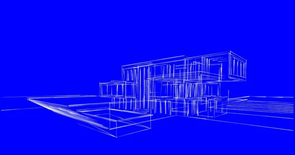 Abstrakcyjny Projekt Tapety Architektonicznej Cyfrowe Tło Koncepcyjne — Zdjęcie stockowe