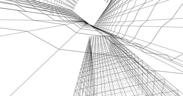 Абстрактный Архитектурный Дизайн Обоев Цифровой Концепт Фон — стоковое фото