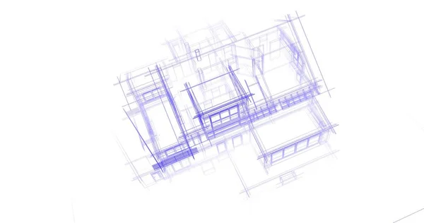 Geometriai Építészeti Épületek Kialakítása — Stock Fotó