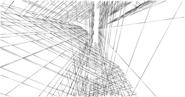 建筑墙纸设计 数字概念背景 — 图库照片