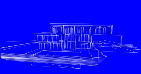 Абстрактный Архитектурный Дизайн Обоев Цифровой Концепт Фон — стоковое фото