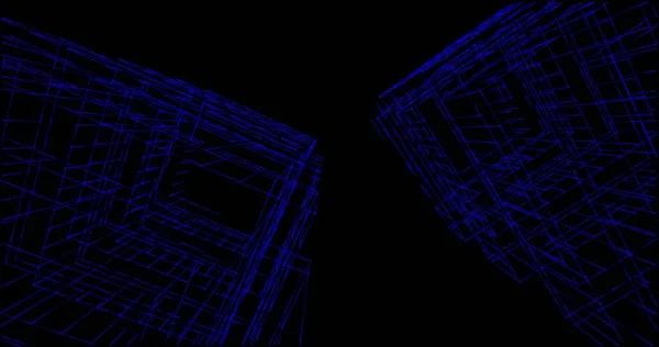 Abstrakcyjny Projekt Tapety Architektonicznej Cyfrowe Tło Koncepcyjne — Zdjęcie stockowe