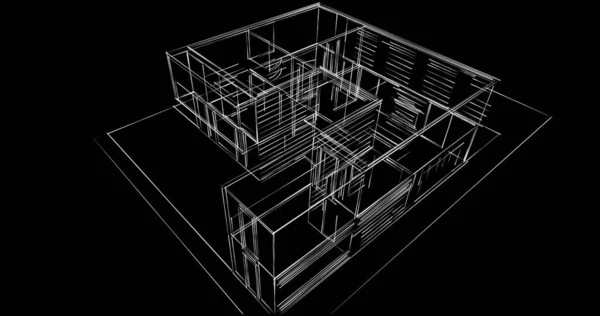 Arkitektur Byggnad Illustration Bakgrund — Stockfoto