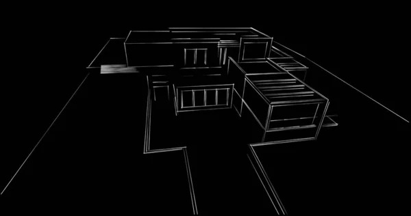 Abstrakcyjny Projekt Tapety Architektonicznej Cyfrowe Tło Koncepcyjne — Zdjęcie stockowe