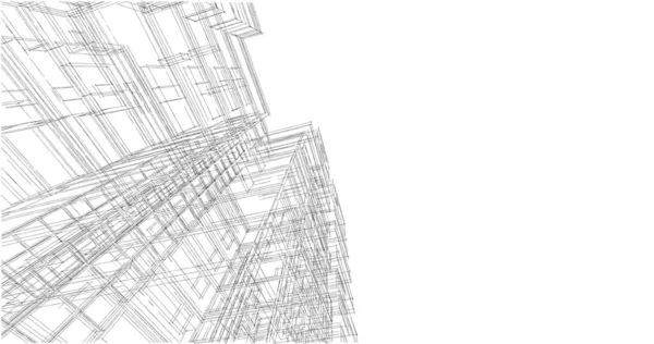 Minimal Geometrik Mimari Binalar Tasarımı — Stok fotoğraf